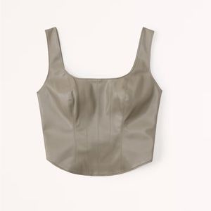 Abercrombie & Fitch Taupe Crop Top